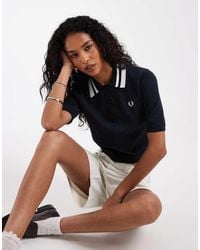 Fred Perry - Bold Twin Tipped Knitted Polo Shirt - Lyst