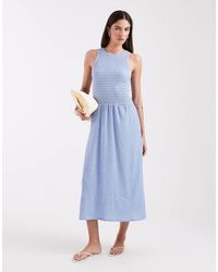 ONLY - Sleeveless Midaxi Smock Dress - Lyst
