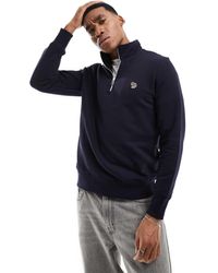 Paul Smith - Zebra Icon Logo Half Zip Sweatshirt - Lyst