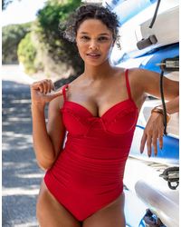 Pour Moi - Ocean Breeze Padded Underwired Swimsuit - Lyst