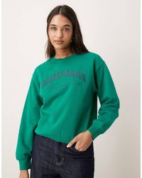 Calvin Klein - Logo Graphic Crew Neck Sweatshirt - Lyst
