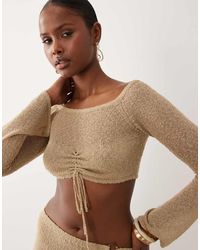 Honest The Label - Aura Knitted Bandeau Top - Lyst