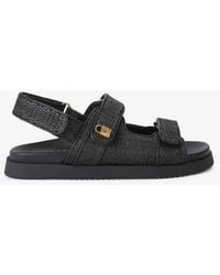 Kurt Geiger - Kgl Brixton Lock Sandal Flat Sandals - Lyst