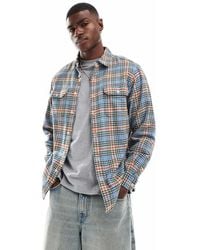 Levi's - Camisa A Cuadros De Estilo Worker De Franela Jackson De -Azul - Lyst