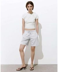 Pull&Bear - Bermuda Shorts With Elasticated Waistband - Lyst
