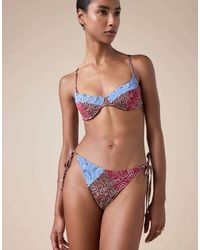 Calzedonia - Tie Bikini Bottoms Bandana Patch - Lyst