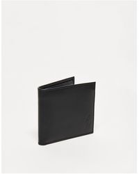 Polo Ralph Lauren - Smooth Leather Bifold Wallet With Inside All Over Pony Logo - Lyst
