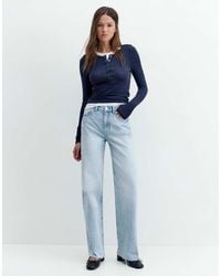 Pull&Bear - Straight Wide-leg Jeans - Lyst