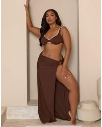 Moda Minx - Curve Wrap Maxi Skirt - Lyst