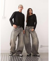 Weekday - Unisex Wide Barrel Leg Jeans - Lyst