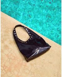 Bershka - – mit nieten besetzte handtasche - Lyst