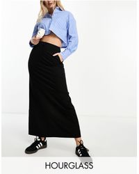 ASOS - Hourglass Column Maxi Skirt With Split - Lyst