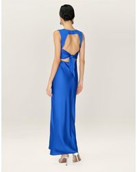 OMNES - Dresses Nova Satin Midi Dress With Open Back - Lyst