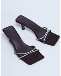 TOPSHOP - – astrid – absatz-mules aus echtleder - Lyst