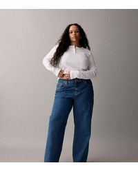 ASOS - Asos Design Circular Design Collection Curve Wide Leg Dad Jeans - Lyst