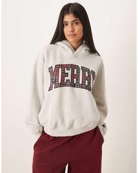 Abercrombie & Fitch - Holiday Graphic Hoodie - Lyst