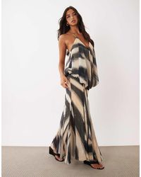 ASOS - Blouson Waist Cami Maxi Dress With Godets - Lyst