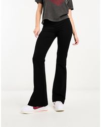 Vero Moda - – e jersey-schlaghose mit hohem bund - Lyst