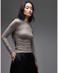 & Other Stories - Rich Cotton Long Sleeve Drapey Jersey Top - Lyst