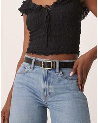 ASOS - Cinturón Para Cintura Y Cadera Con Hebilla Cuadrada De - Lyst