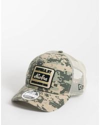 KTZ - Patch Logo Camo Print Trucker Cap - Lyst