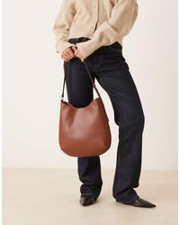 Mango - Faux Leather Large Shoulder Bag - Lyst