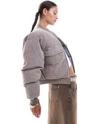 Daisy Street - Washed Cord Utility Bomber Jacket - Lyst