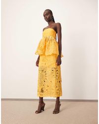 ARRANGE - Floral Cornelli Column Midi Skirt Co-ord - Lyst