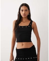ASOS - Scoop Neck With Eyelet Co-ord Vest Top - Lyst