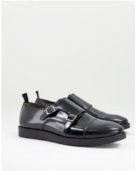 Bolongaro Trevor Monk Strap Clean Shoes - Black
