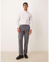 ASOS - – elegante twill-hose aus wollmix - Lyst