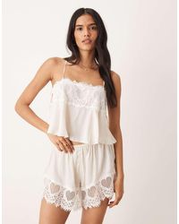 Free People - Sweet Love Lace Cami Top - Lyst