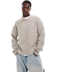 New Look - Textured Crew Jumper - Lyst
