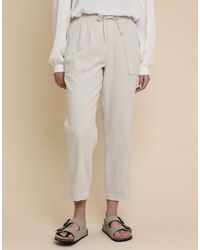 Threadbare - Linen Blend Drawstring Waist Tapered Trouser - Lyst