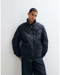 ARKET - Down Quilted Jacket With Funnel Neck - Lyst