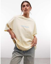ASOS - Weekend Collective Icon Oversized T-shirt With Stacked Back Logo - Lyst