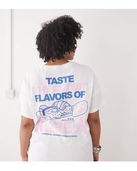 Noisy May - Oversize T-shirt With Sushi Print - Lyst