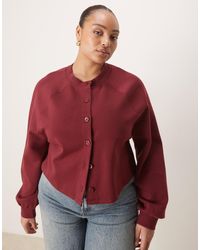 ASOS - Asos Design Curve Interlock Cardigan - Lyst