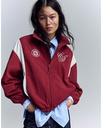 Bershka - Lightweight Embroide Jacket - Lyst