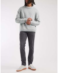 Lee Jeans - Vaqueros Gris Lavado Oscuro De Corte Tapered Slim Luke De - Lyst