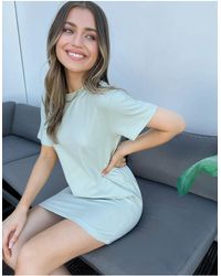 pull and bear t shirt dress