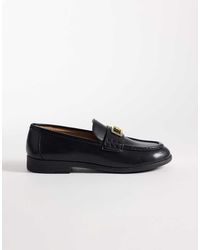 ARMANI EXCHANGE - maggie Logo Mocassin Loafers - Lyst
