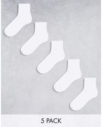 ASOS - 5 Pack Ankle Socks - Lyst