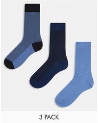 River Island - 3 Pack Socks - Lyst