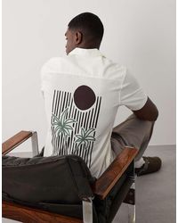 Threadbare - Short Sleeve Graphic Print Shirt - Lyst