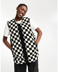 Vans - Reversible Checkerboard Print Vest - Lyst