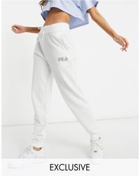 white fila sweat suit