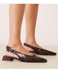 ASOS - Wide Fit Leonora Sequin Slingback Ballets - Lyst