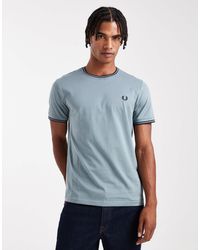 Fred Perry - – es t-shirt mit zwei zierstreifen - Lyst