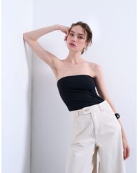 TOPSHOP - – trägerloses longline-top - Lyst